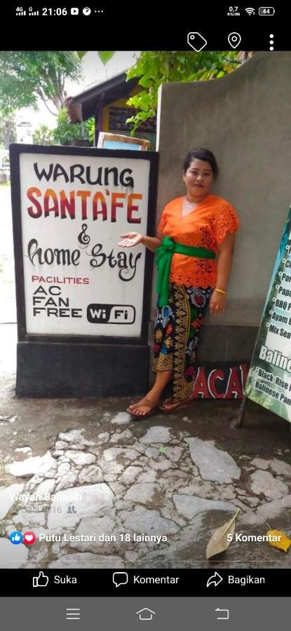Santa Fe Homestay & Warong Amed Exteriör bild